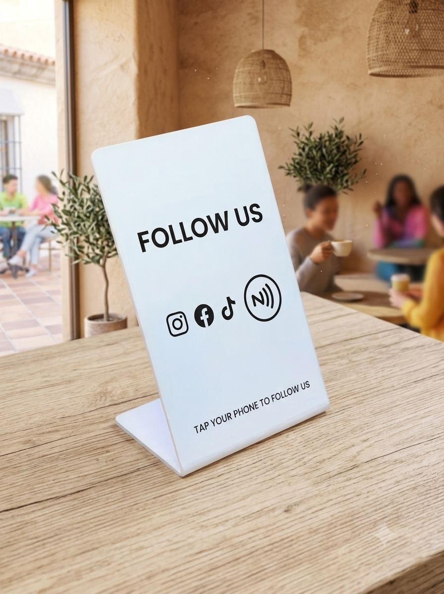 Tarjeta NFC de redes sociales